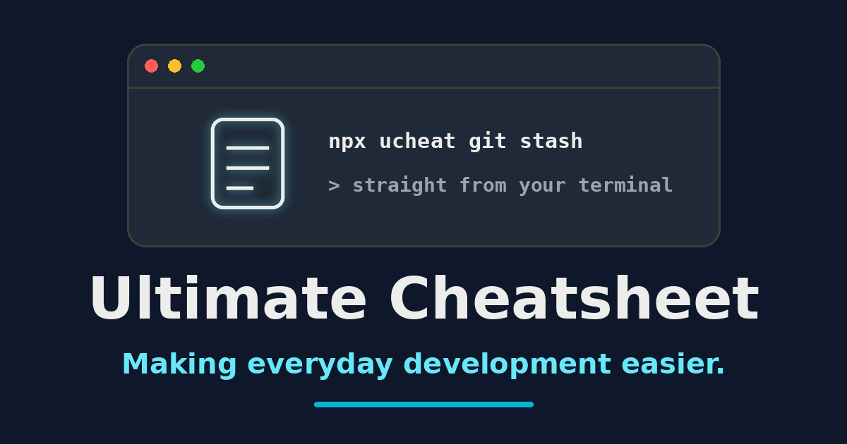 Ultimate Cheatsheet for Developers social preview